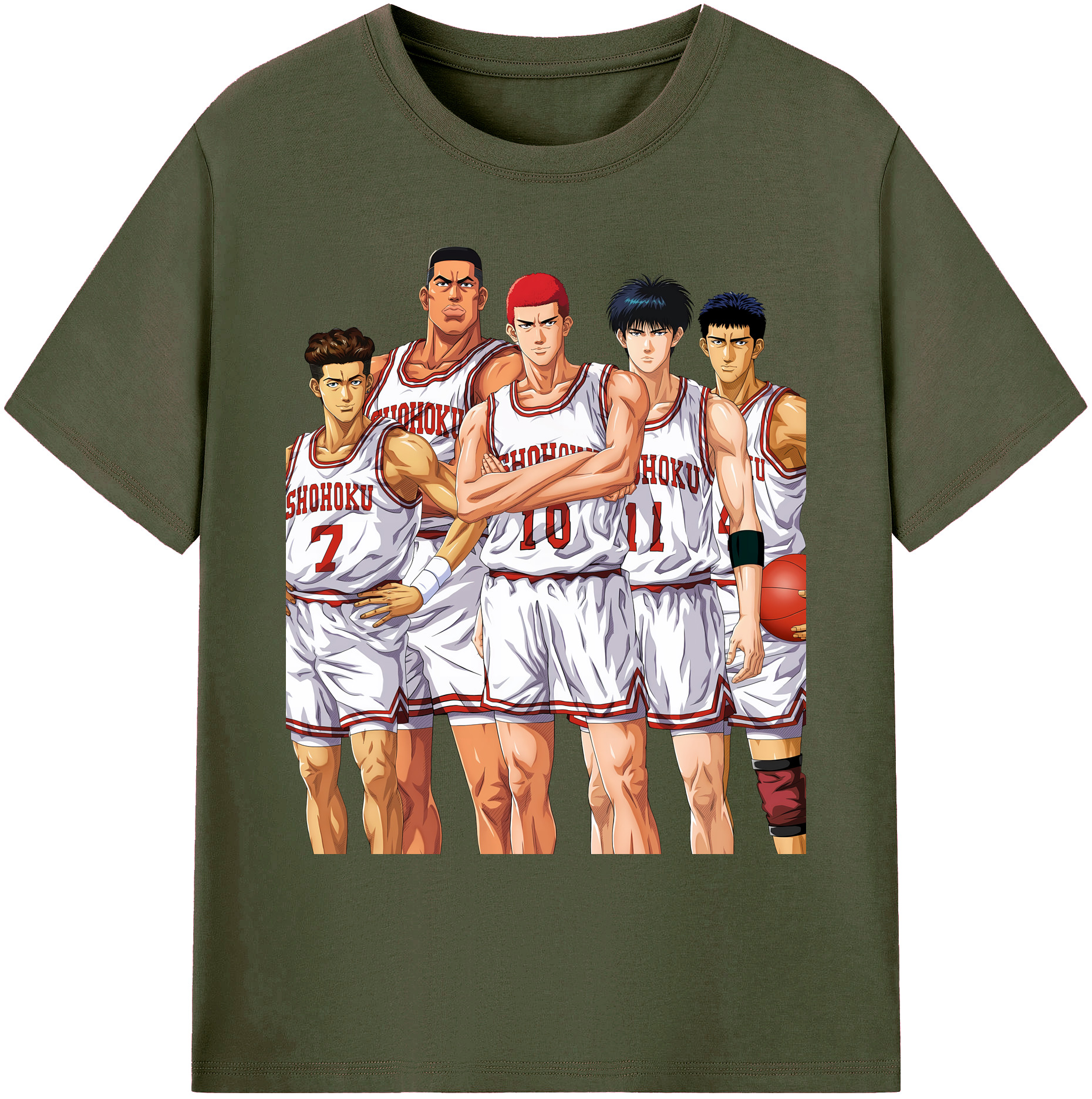 （画像用） SLAM DUNK／スラムダンク 綿100％ メンズ半袖Tシャツ｜肌触りやわらか＆通気性